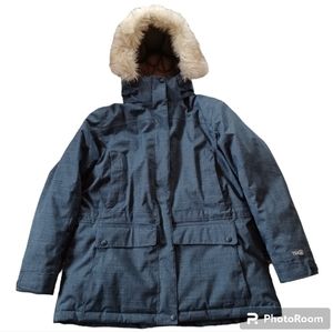 LL Bean Women's Baxter State Parka size L Navy heather